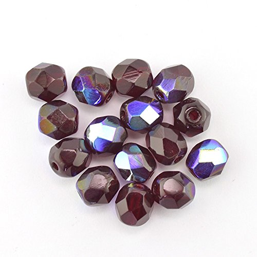 6-mm-tondo-sfaccettato-perle-di-vetro-rosso-scuro-4395-AB-Qty-1-B0063FW202
