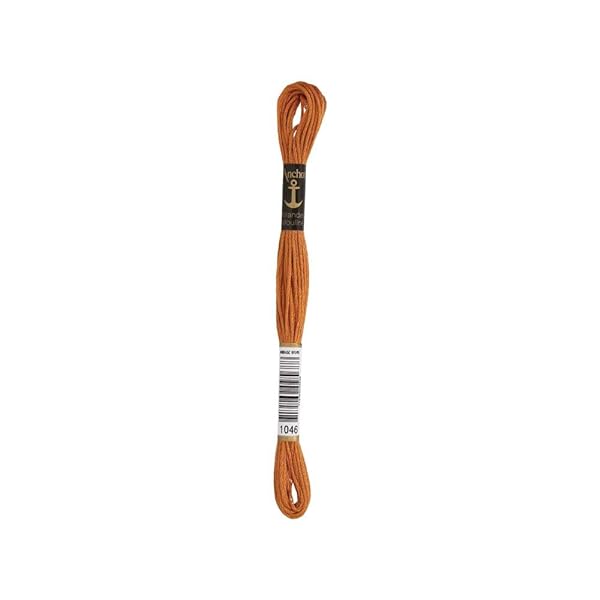 ANCHOR-Sticktwist-4635000-01046-Colore-Goldbraun-Mittel-Lunghezza-8m-Fili-da-Ricamo-B0012F9R38