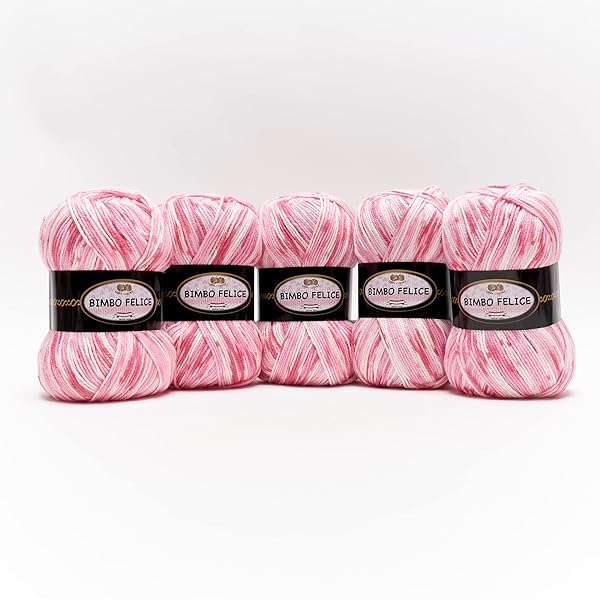 BBB-Filati-Bimbo-Felice-Gomitolo-Filato-100-Acrilico-Sfumato-Caldo-Morbido-Super-Colorato-per-Ferri-300350-e-B0BJL95FTR