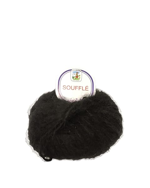CERVINIA-Souffle-Lana-Mohair-Nero-601-B09M4D9FQN