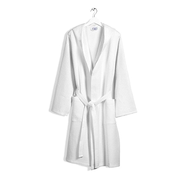 Caleffi-Polo-Accappatoio-con-Cappuccio-Cotone-Bianco-S-69367-B07235WT7C