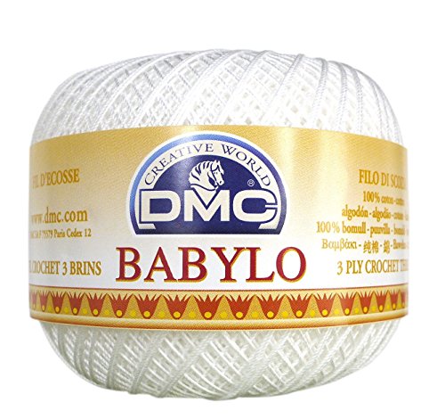 Colore-bianco-20-Babylo-per-uncinetto-di-cotone-B00AXA54GC