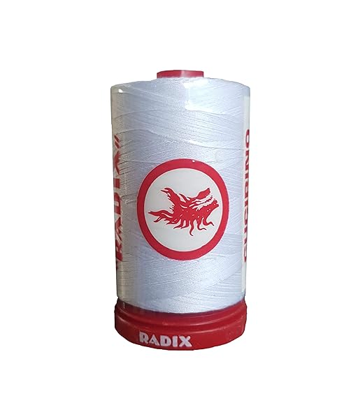 Cucirini-tre-stelle-Filo-Radix-1000-yds-Bianco-1x-B07WQPZ38H