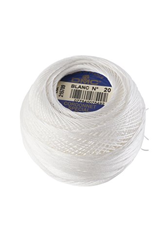DMC-Cordonnet-Cotton-Size-100-White-B00114TH9O