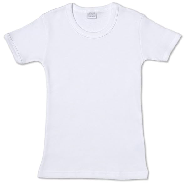 Ellepi-BA649NR-Maglietta-Cotone-Garzato-Mezza-Manica-Bianco-Taglia-8-Anni-B00F62SQB2