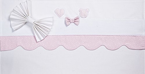 FILET-Lenzuolino-Da-Lettino-I-Prodotto-Italiano-I-100-Cotone-I-Completo-Di-Federa-58-x-36-cm-I-Lenzuolo-Per-Bambini-E-B07BRCBVLJ