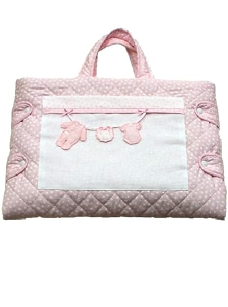 Filet-Borsa-Fasciatoio-per-Neonati-Borsa-per-il-Cambio-Pannolino-Realizzata-in-Cotone-Trapuntato-e-Interno-in-Spugna-B07S5LFHC2
