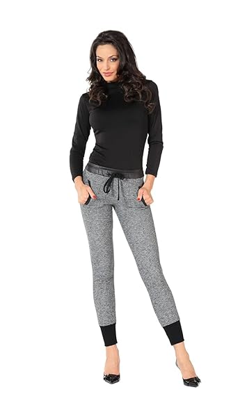 GLADYS-Pantalone-Tuta-Donna-Invernale-con-Polsino-Jogger-Orsetto-PD0842-ML-B0BWYDL91H