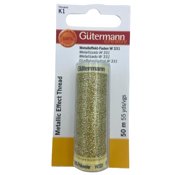 GuTERMANN-Filo-da-cucire-effetto-metallizzato-w-331-SB-nr-24-colore-Nero-B073WDCFLJ