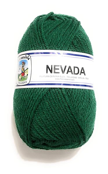 LANA-CERVINIA-Filati-NEVADA-50-LANA-50-F-ACRILICA-1-GOMITOLO-da-50-gr-VERDONE-1307-B08V4QXNYH
