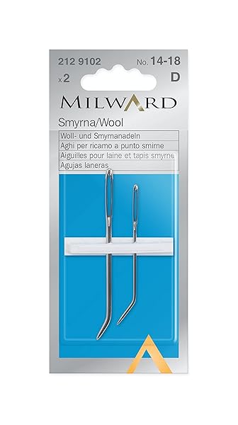 MILWARD-Ferri-da-cucito-a-mano-colore-argento-n-14-18-B00PHDFHOY