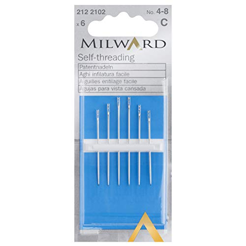 MILWARD-Ferri-da-cucito-a-mano-colore-argento-n-4-8-B0027IW0SS
