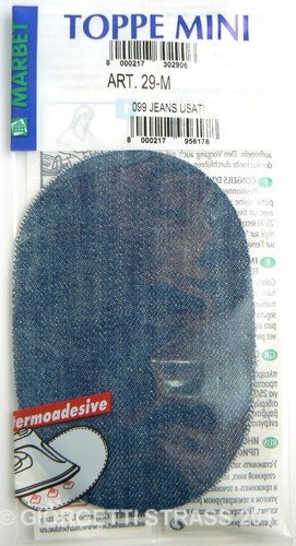 Marbet-Toppe-Termoadesive-Colore-Azzurro-Jeans-usati-Mini-13-x-85cm-Ovale-Toppa-Bambini-Bambino-29M-099-B00EAPN6NO
