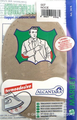 Marbet-Toppe-Termoadesive-Marrone-Noce-Scamosciate-17-x-11cm-Ovale-Toppa-camoscio-B00EAPNE0Y