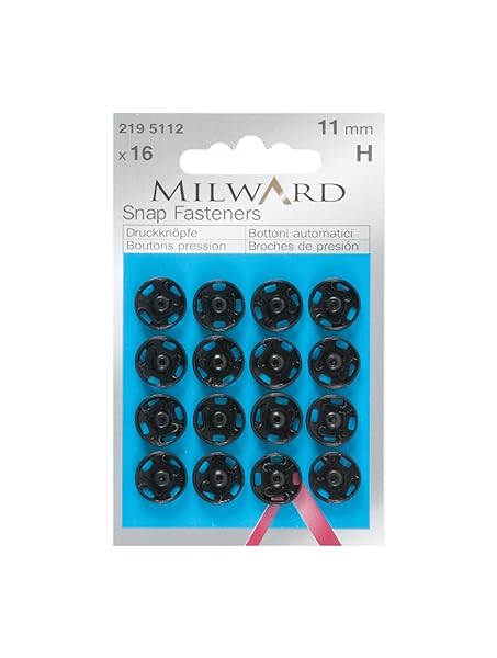 Milward-Merce-di-merceria-Ottone-Nero-9-mm-B01DFJ3POK