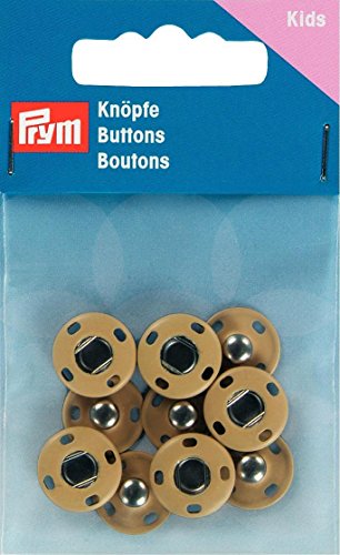 PRYM-341901-Bottoni-da-cucito-in-ottone-14-mm-5-pezzi-colore-Beige-chiaro-B00VI8VY3U