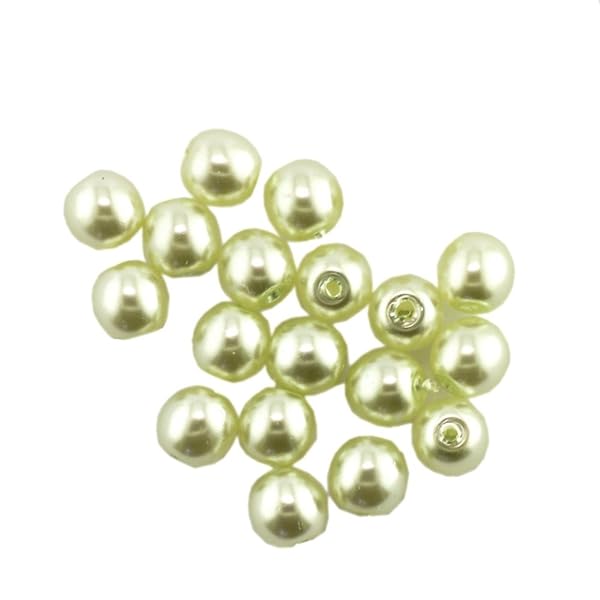 Perle-di-vetro-7450-da-4-mm-colore-verde-chiaro-1-pezzo-B0063G3016