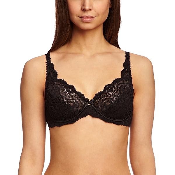 Playtex-Con-Ferretto-Flowery-Lace-Reggiseno-Donna-Nero-6D-B003ES4ZIS