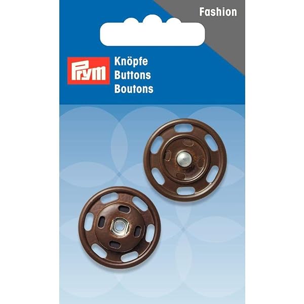 Prym-341840-annahdruck-pulsante-metallo-25-mm-marrone-1-pezzo-B00PYEDLJO