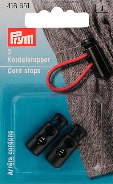 Prym-416651-Fermacavo-a-2-Fori-in-plastica-Colore-Nero-Poliestere-Schwarz-2-Stuck-B005EKJ368
