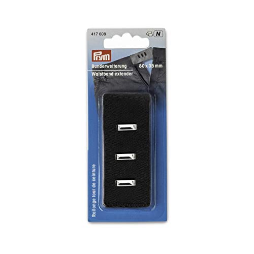 Prym-Bunderweiterung-Haken-Schwarz-80-x-35-mm-Estensione-Cotone-Nero-B086CV8D6T