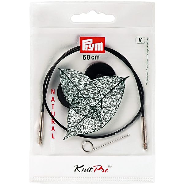 Prym-Corda-e-Accessori-per-Ferri-da-Maglia-circolari-Natural-100-cm-Metallo-Nero-B005FQPRA2