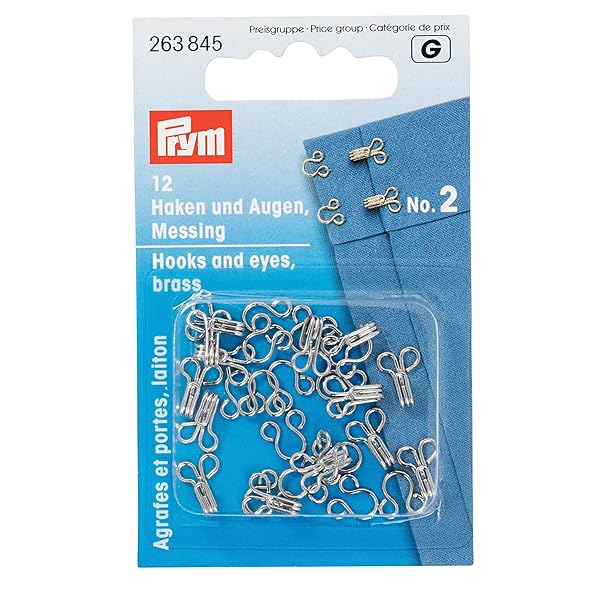 Prym-Ganci-e-Occhi-Ottone-2-Argento-No-2MediumSilver-Color-12-Pieces-unita-B0052DHKDA