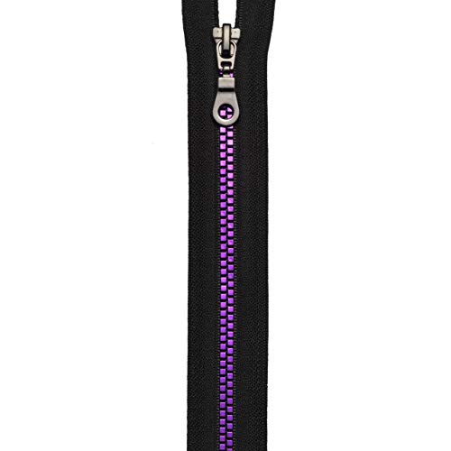 Prym-Reisverschluss-S14-teilbar-70-cm-SchwarzViolett-Chiusura-Lampo-Poliestere-NeroViola-B086CSQ55R