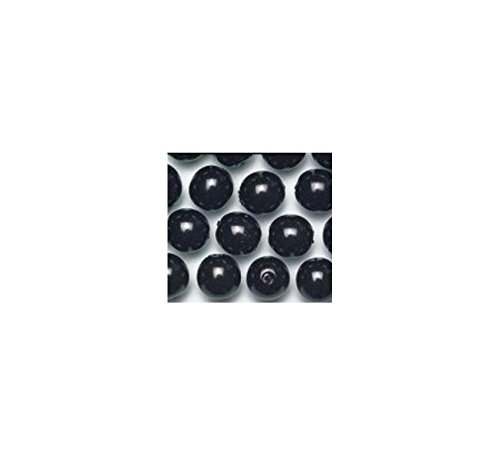 Rinascimento-nero-perline-di-vetro-4-mm-345PK-B00BMLKYFM