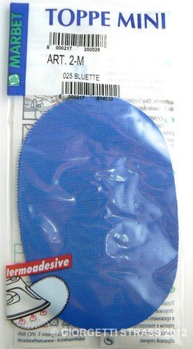 TOPPE-Termoadesivi-MARBET-maglina-Bluette-blu-azzurro-mini-13-x-85cm-ovale-toppa-bambini-2M-025-B00EAPN88W