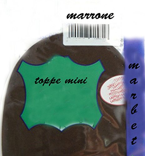 TOPPE-Termoadesivi-MARBET-maglina-marrone-mini-13-x-85cm-ovale-toppa-bambini-B01M7RDTKZ